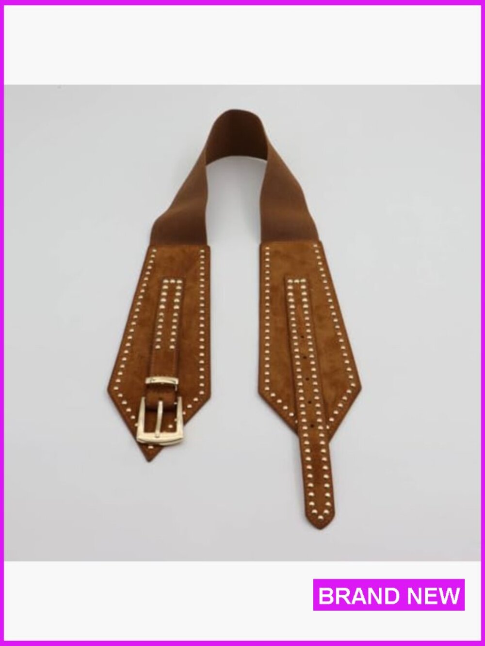 Chunky Stretchy Elastic Belt Retro Vintage Cinch Girdle Waistband Adjustable Fit - Picture 4 of 7